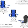 Chaise pliante avec rembourrage - bleu, par pièce Voir les images du produit 3