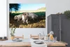 MuchoWow® Poster Schweine - Tiere - Landschaft 180x120 cm - Produktbild-Vorschau 3