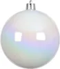 Christbaumkugeln Kunststoff 4cm 16 Stück - Weiß Irisierend Produktbild-Vorschau