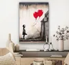 MuchoWow® - Leinwandbilder - Kunst - Mädchen - Luftballons Produktbild-Vorschau 7