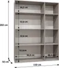 MEBLE KRYSPOL, Kleiderschrank Spiegel, 150x202x52, Schwarz, Produktbild-Vorschau 5