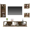 The Living Store 5-tlg. TV-Schrank-Set Räuchereiche Produktbild-Vorschau 5