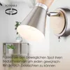 Wandstrahler SET mit Leuchtmittel LED Wandleuchte Schalter Produktbild-Vorschau 5