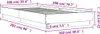 vidaXL Bettgestell ohne Matratze Braun Eiche 100x200 cm Produktbild-Vorschau 7