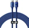Kabel Do Ładowarek Usb-C Do Usb-C 100W, 2M (Niebieski) Podgląd zdjęcia produktu 3