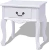 vidaXL Table de nuit blanc MDF Voir les images du produit 4
