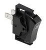 A black electrical switch with metal connectors, isolated on a white background. Produktbild-Vorschau