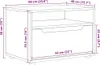 vidaXL TV-Schrank VISNES Sonoma-Eiche 60x40x38 cm Produktbild-Vorschau 8