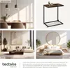 Table d’appoint CARDIFF 55,5x35x67cm - Bois foncé Voir les images du produit 5