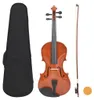 vidaXL Violine Komplettset mit Bogen und Kinnhalter Dunkles Produktbild-Vorschau 8