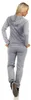 Damen Jogginganzug  Freizeitanzug Hausanzug Anzug; Grau Produktbild-Vorschau 3