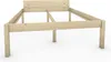 A wooden bed frame on a white background. Produktbild-Vorschau
