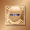 A single Durex condom wrapper is shown centered on a light brown background. Náhľad obrázku produktu