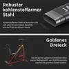 Marketing image showing features of a stationary bike. Produktbild-Vorschau