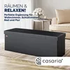 CASARIA® Lavica s úložným priestorom Skladacia čierna Náhľad obrázku produktu 2