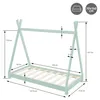 ML-Design Kinderbett Tipi 70x140 cm mit Lattenrost, Produktbild-Vorschau 7