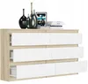 Komoda 140 cm 6 zásuvek skříňka FRAMIRE R-140 mix sonoma Náhled obrázku produktu 5