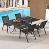 KOMFOTTEU Set da 2/4 sedie da giardino, sedie impilabili in Anteprima dell’immagine prodotto 7