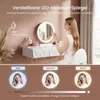 EUGAD Schminktisch mit Beleuchtung, Stuhl, 360° drehbarem Produktbild-Vorschau 8