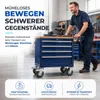 4er Set Schwerlastrollen mit Bremse – Lenkrollen bis 400 kg Produktbild-Vorschau 4