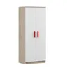 Drehtürenschrank JONAS 06 – Kinderschrank 80 cm Sonoma/Weiß Produktbild-Vorschau 3