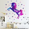 Kinderzimmer Wandtattoo, Einhorn Sternenhimmel Wandsticker Produktbild-Vorschau 4