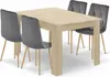 Eetset - Leobert - Libra - Eikenhout/Eikenhout Sonoma/Grijs Productafbeelding-voorbeeld 1