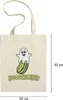 Booocumber Gurkenmotiv Jutebeutel Geschenkidee Halloween Produktbild-Vorschau 2