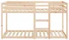 vidaXL Patrová postel 80x200 cm z masivního dřeva borovice Náhled obrázku produktu 4