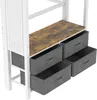 MODFU Lit Mezzanine 90x200 cm – Avec Bureau et 4 Tiroirs – Voir les images du produit 6