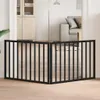 vidaXL Składane ogrodzenie dla psa 2 panele czarne 160 cm Podgląd zdjęcia produktu 2