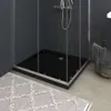 vidaXL Duschtasse ABS Rechteckig Schwarz 80x90 cm Produktbild-Vorschau 8