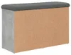 vidaXL Lavica na topánky betónová sivá 82x32x50 cm Materiál Náhľad obrázku produktu 5