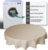 Tischdecke rund 160 cm hellgrün Leinenoptik Lotuseffekt Produktbild-Vorschau 4