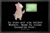 Mr. & Mrs. Panda Schmutzfangmatte Dozentin Herz 50 x 75 cm Produktbild-Vorschau 1
