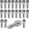 20x bullone ruota M12x1,5 collare conico 60° argento 35 mm Anteprima dell’immagine prodotto 1