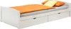Bett mit Stauraum Jugendbett Kiefer massiv weiss Tagesbett Produktbild-Vorschau 2