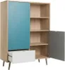 Buffet Haut CUBA, Chêne Sonoma, Blanc, Gris et Bleu, Style Voir les images du produit 5