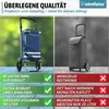 Heimfleiss Einkaufstrolley Blau – Klappbarer Hackenporsche, Produktbild-Vorschau 2