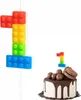 Candela Di Compleanno Lego Numero 1 Colorata Per Festa Di Anteprima dell’immagine prodotto 1