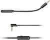Three views of a black gaming headset cable with connectors and an inline volume control. Produktbild-Vorschau