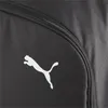 A close-up of a black backpack with the white Puma logo and a zipper. Produktbild-Vorschau