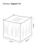 Moustiquaire Deconet Square White -L210xB200 xV200cm Voir les images du produit 2