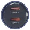 QUALO Transparent Chargeur voiture 2× USB-C Aluminium 90W Voir les images du produit 13