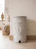 Cestino a pedale Clayre & Eef 12000 ml Bianco Ferro Pollo Anteprima dell’immagine prodotto 3