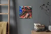Coloray Uhr auf Leinwand 30x30 cm Wand Uhr Dekoration Produktbild-Vorschau 4