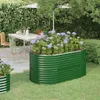 vidaXL Hochbeet Verzinkter Stahl 152x80x68 cm Grün Produktbild-Vorschau 2