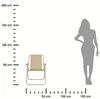 ESTIA : Fauteuil de jardin pliable, chaise pliante, beige, Voir les images du produit 3