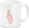 K-Pop Kaffeebecher in Farbe mit Herzsymbol Produktbild-Vorschau 1