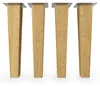 4x sossai Holzfüße eckig - gerade Ausführung 25cm Eiche Produktbild-Vorschau 3